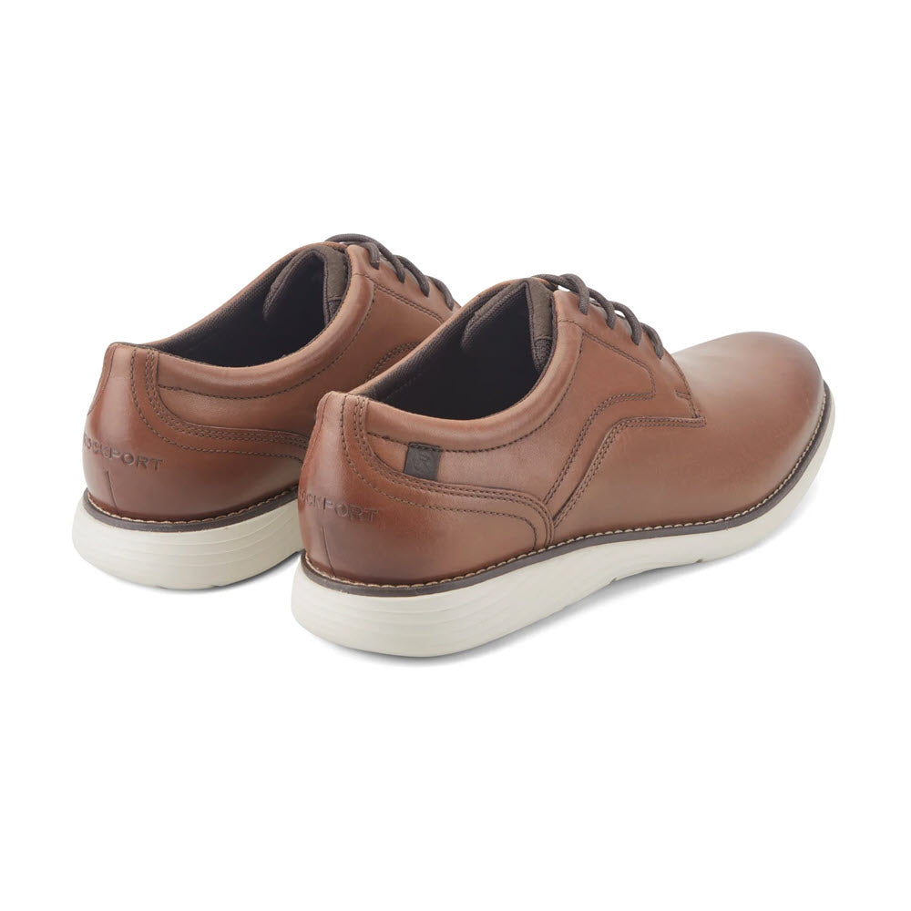ROCKPORT GARETT PLAIN TOE COGNAC - MENS