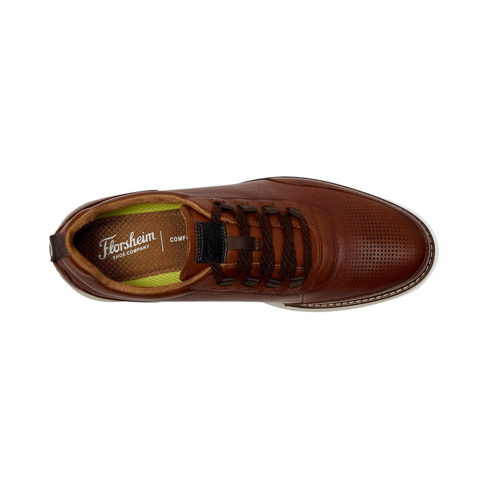 FLORSHEIM LAUNCH ELASTIC LACE SLIP ON COGNAC - MENS