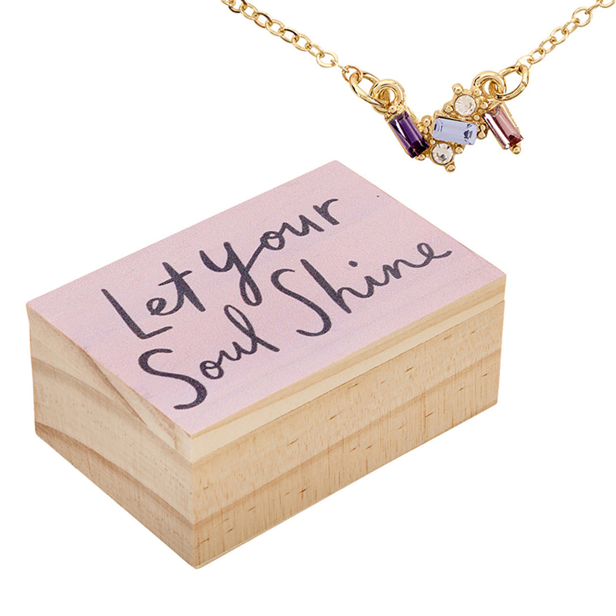 SANTA BARBARA TREASURE BOX NECKLACE LET YOUR SOUL SHINE