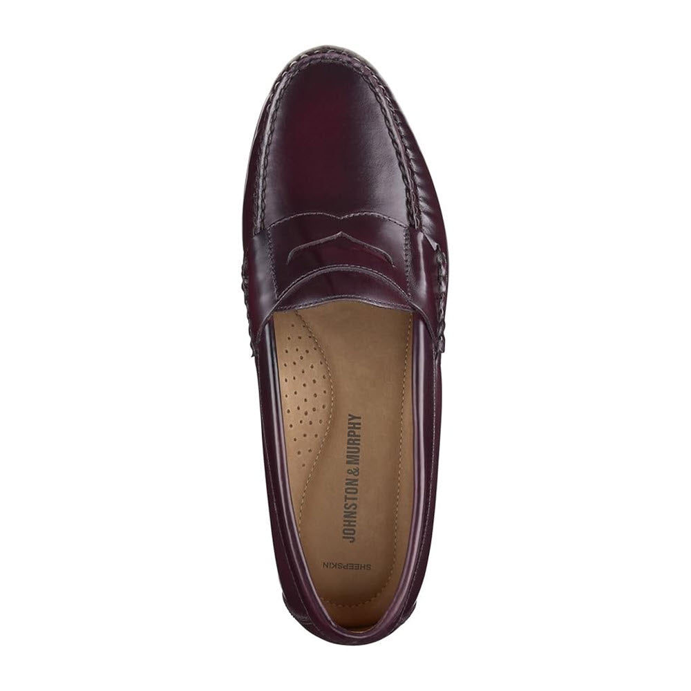 JOHNSTON & MURPHY HAYES PENNY BURGUNDY