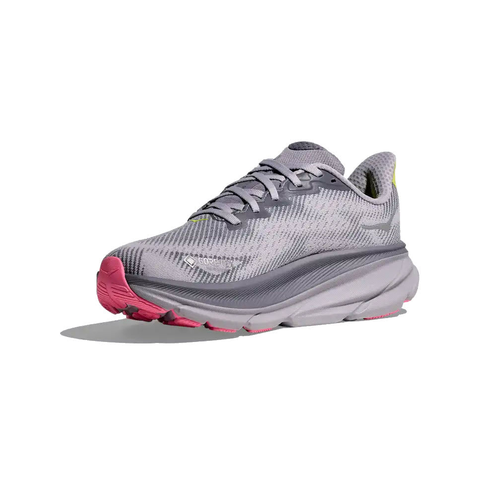 HOKA CLIFTON 9 GTX GREY SKIES/FOGGY GREY - WOMENS