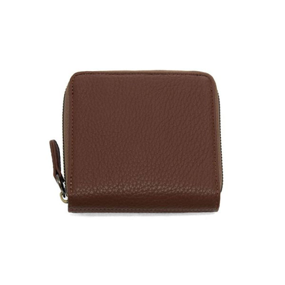 JOY SUSAN PALMER SQUARE ZIP AROUND WALLET COFFEE