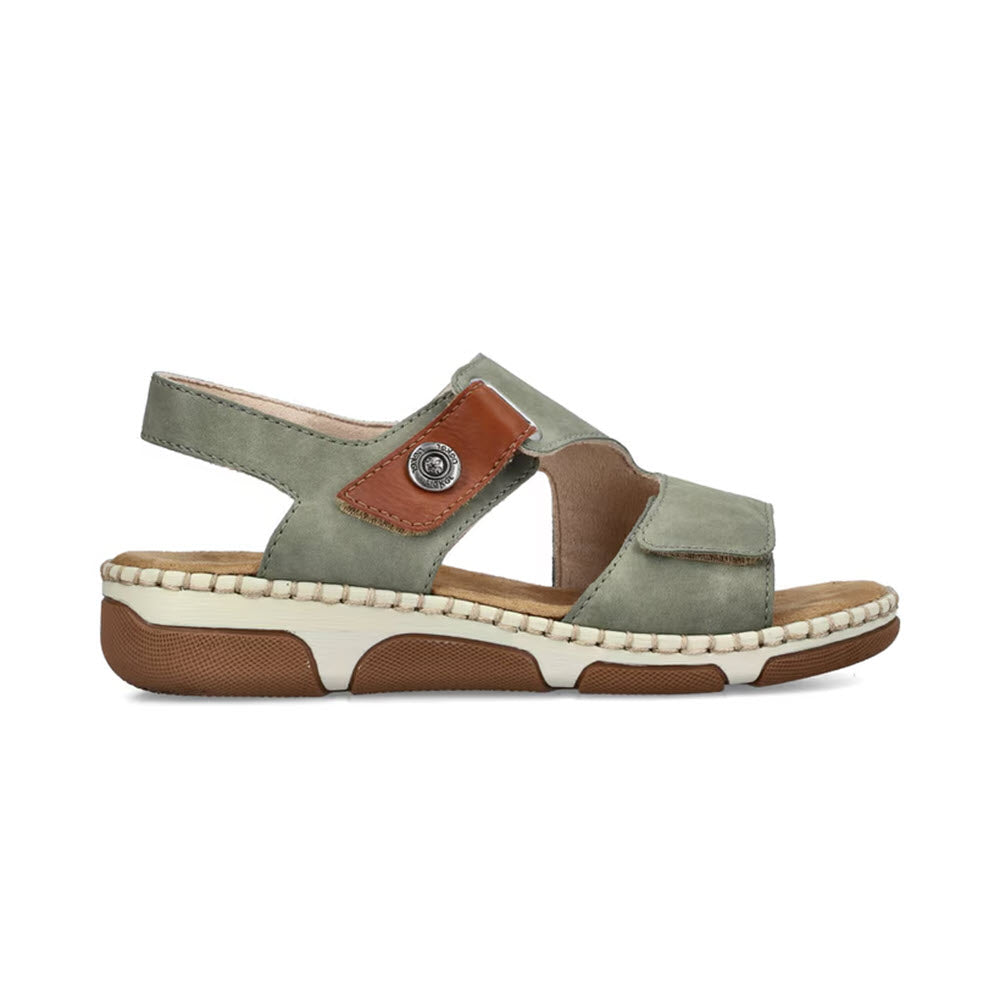 RIEKER TWO STRAP ADJUSTABLE COMFORT SANDAL SAGE - WOMENS