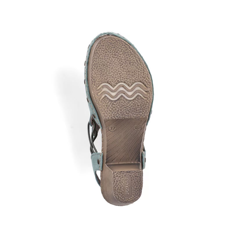 RIEKER RIVOTED NUBUCK CLOG PISTACHIO AMARETTO - WOMENS
