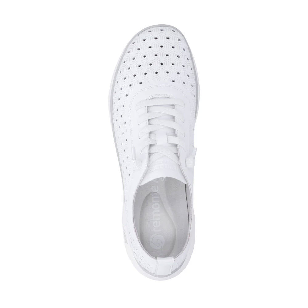 REMONTE PERFORATED SNEAKER WHITE - WOMENS