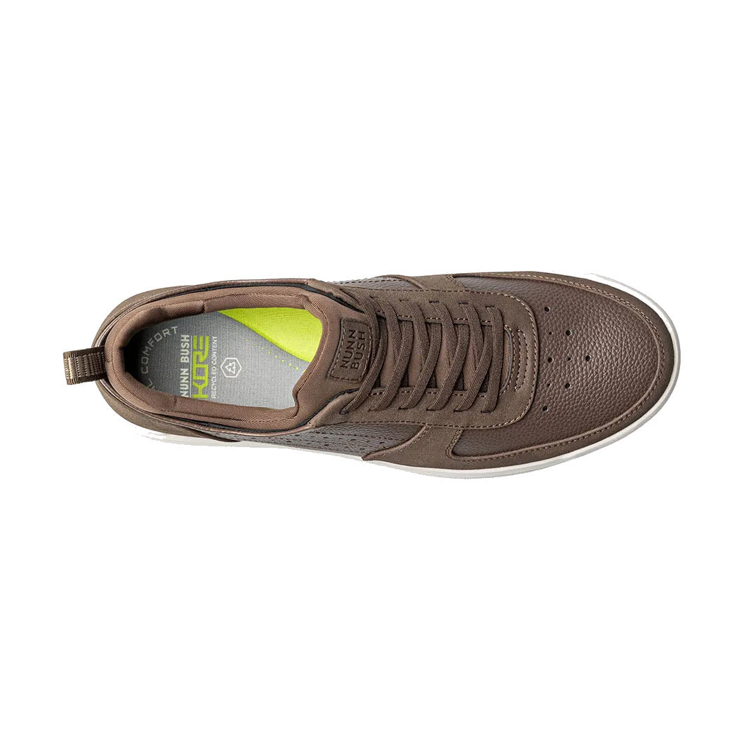 NUNN BUSH KORE CITY RALLY MOC TOE LACE SNEAKER BROWN MULTI - MENS