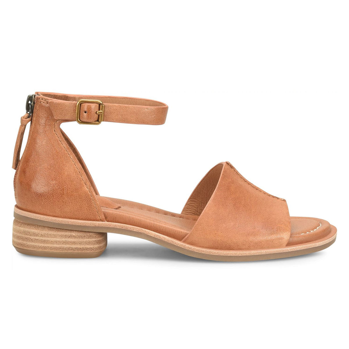SOFFT FAXYN ZIP BACK ANKLE STRAP SANDAL LUGGAGE - WOMENS