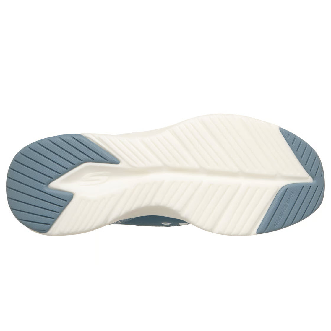 SKECHERS CONTOUR FOAM SWEET EMBRACE OPEN BACK BLUE WHITE - WOMENS