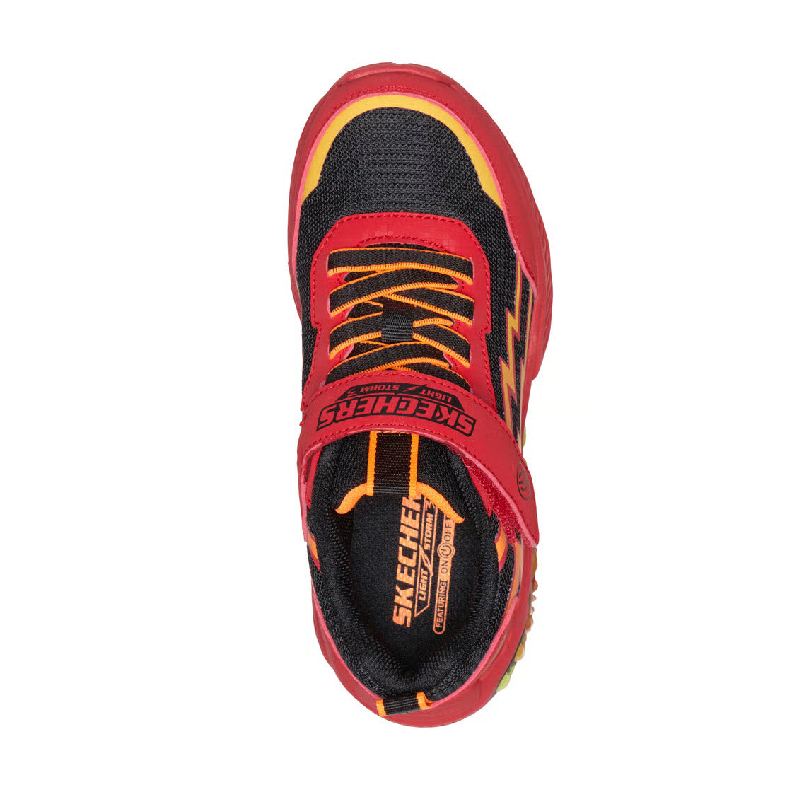 SKECHERS S LIGHTS LIGHT STORM 3.0 RED/BLACK - KIDS