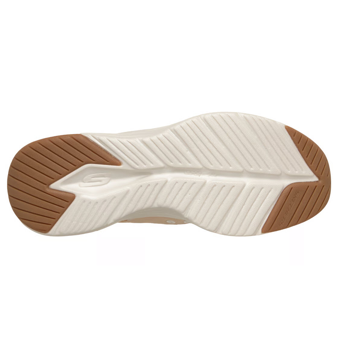 SKECHERS CONTOUR FOAM SWEET EMBRACE OPEN BACK TAUPE WHITE - WOMENS