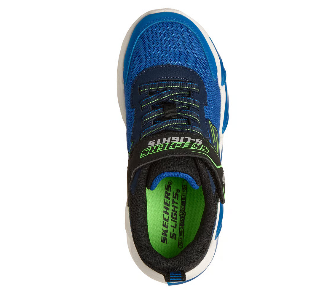 SKECHERS LIGHT SURGE BLACK BLUE - KIDS