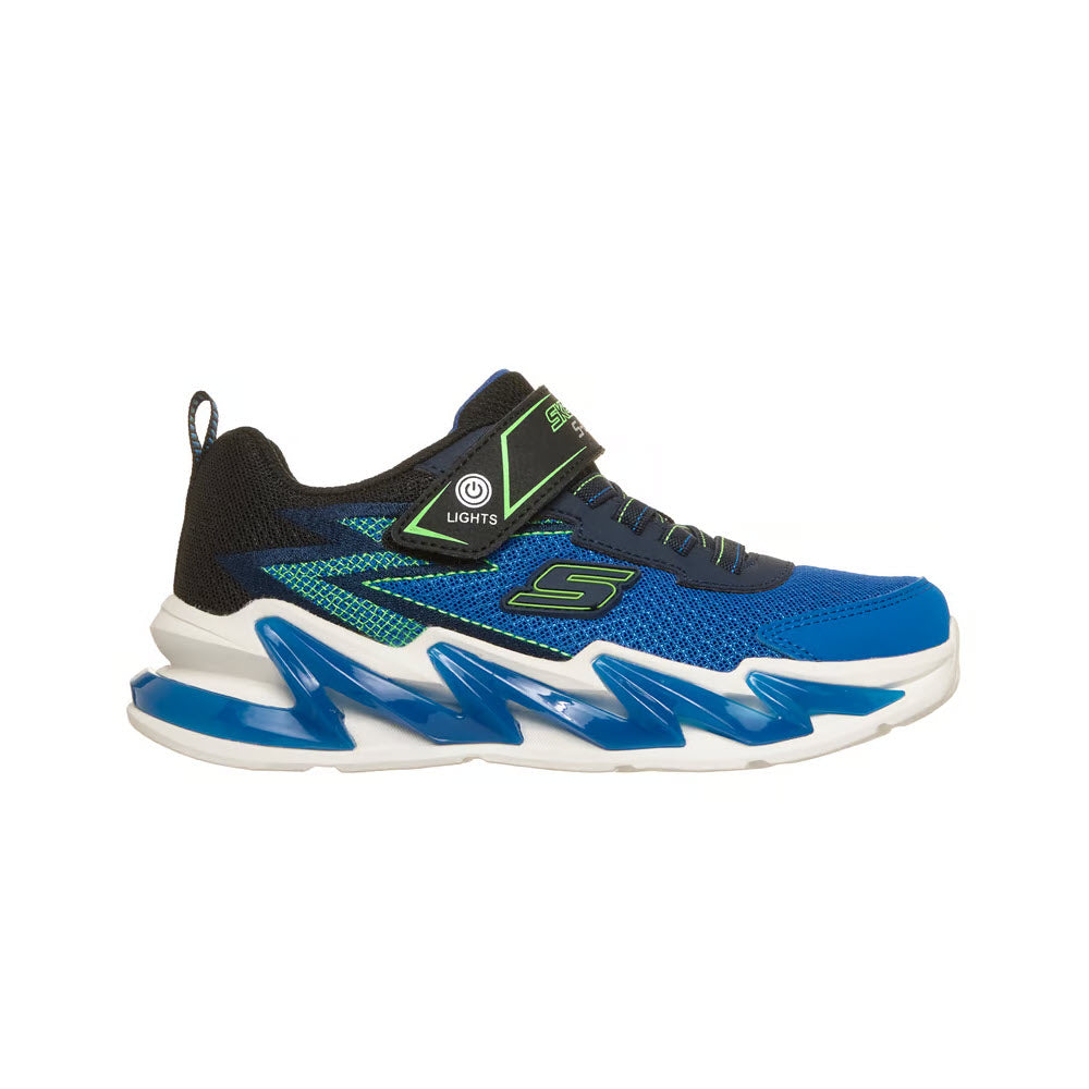 SKECHERS LIGHT SURGE BLACK BLUE - KIDS