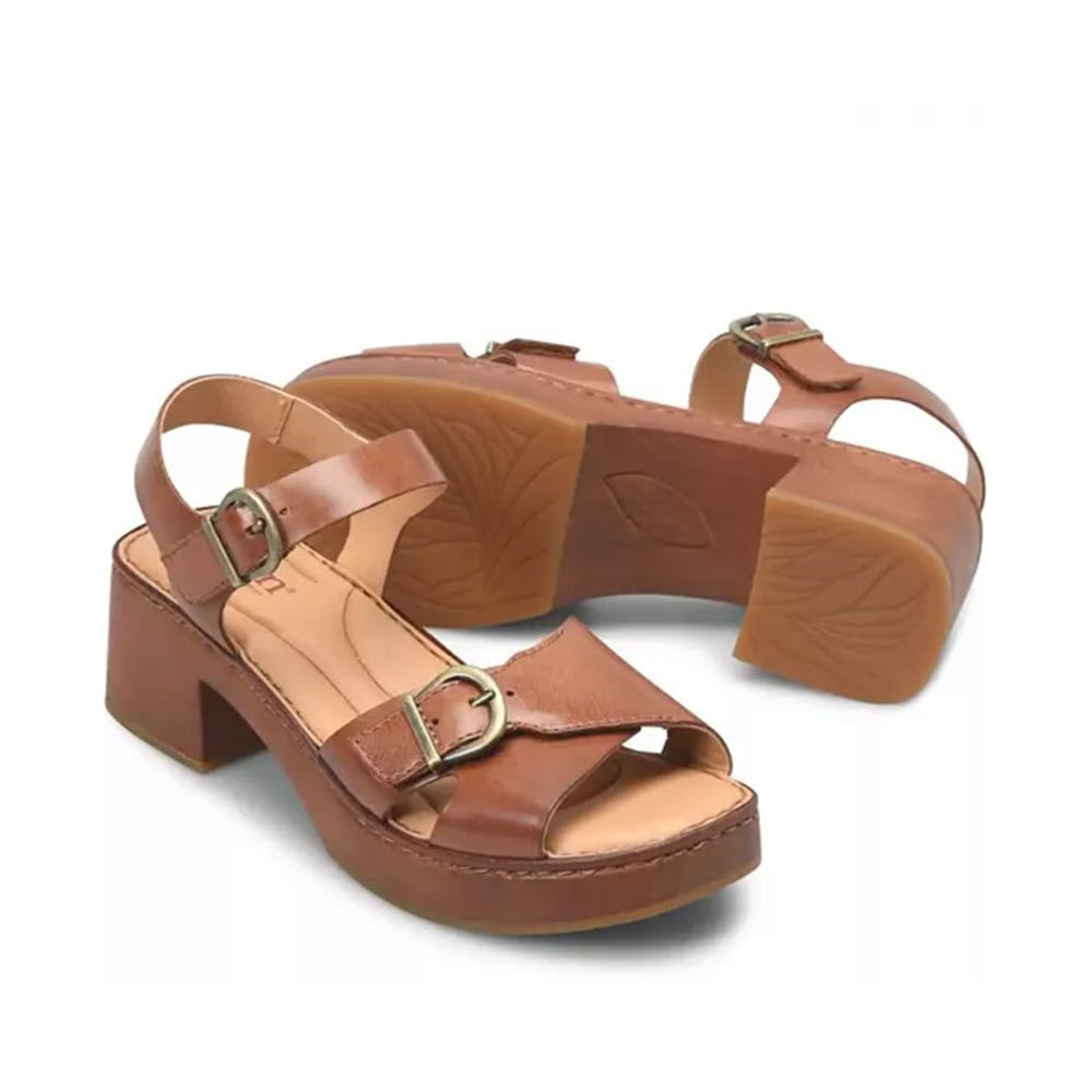 BORN BELLA ADJUSTABLE SANDAL DARK TAN - WOMENS