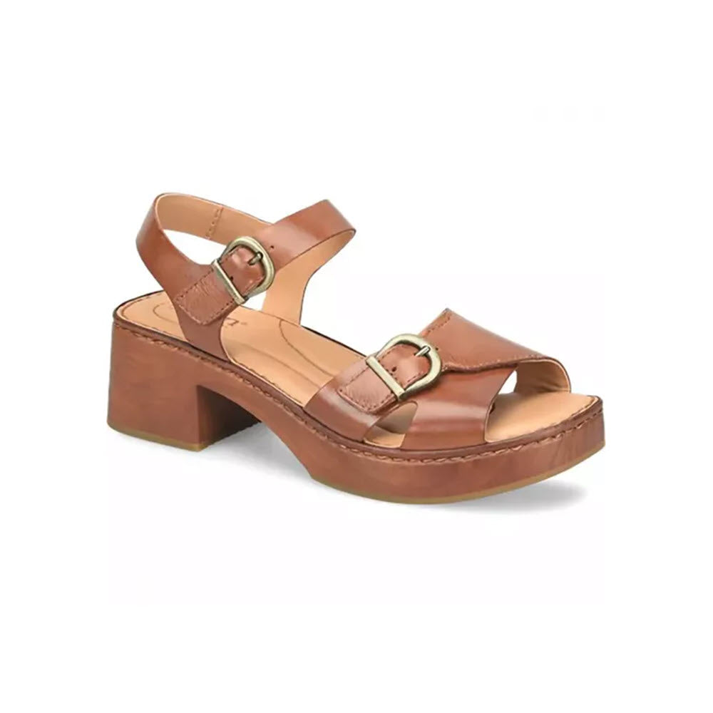 BORN BELLA ADJUSTABLE SANDAL DARK TAN - WOMENS