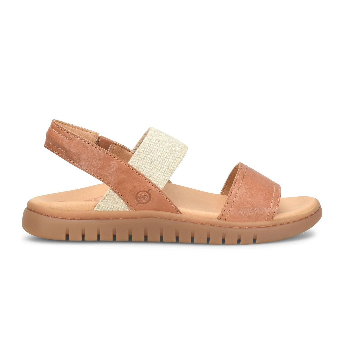 BORN AMABEL SLINGBACK SANDAL BROWN - WOMENS