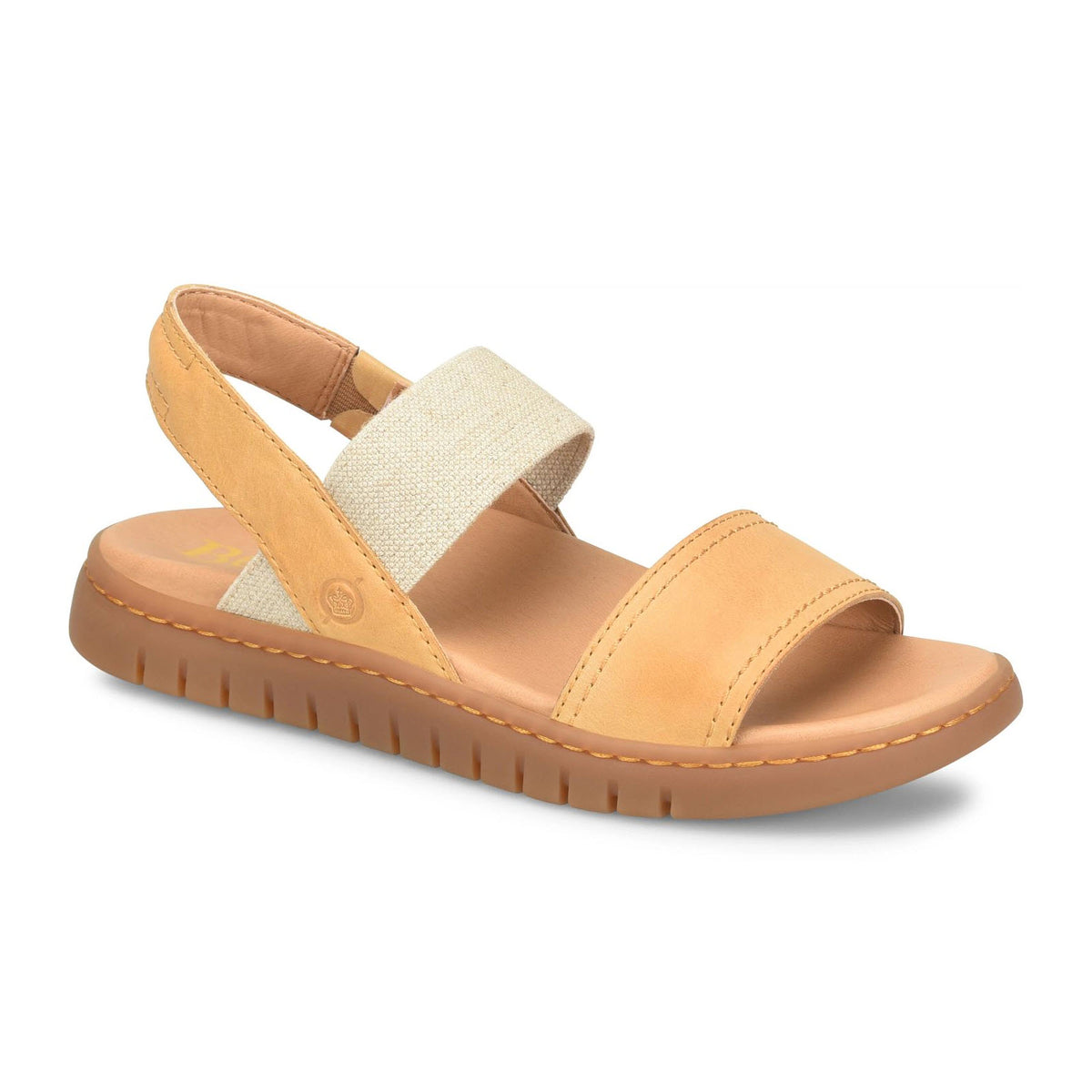 BORN AMABEL SLINGBACK SANDAL YELLOW - WOMENS