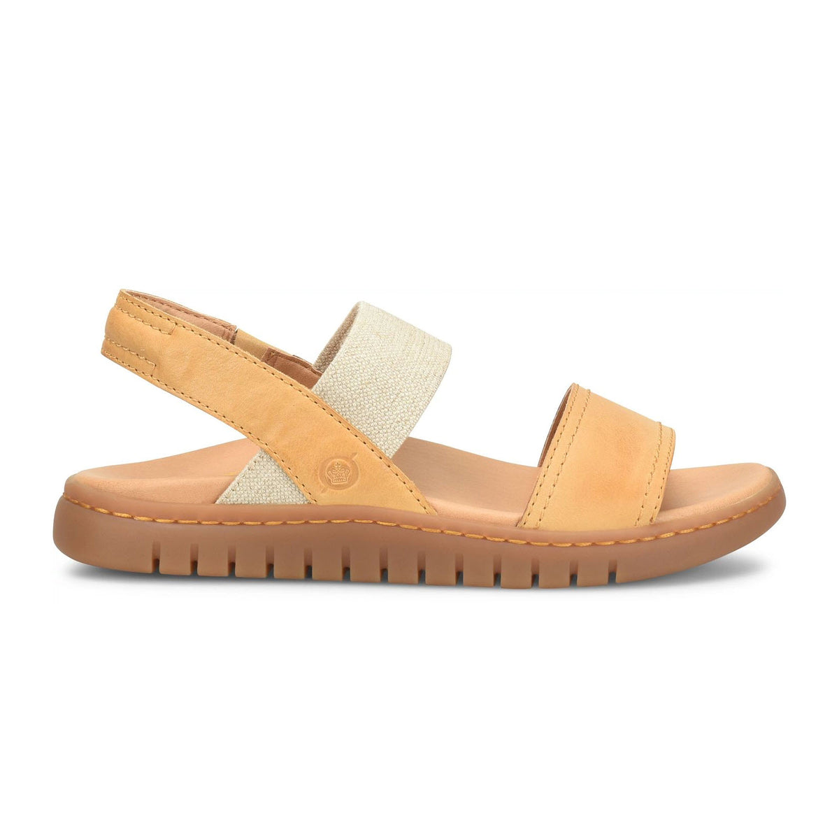 BORN AMABEL SLINGBACK SANDAL YELLOW - WOMENS