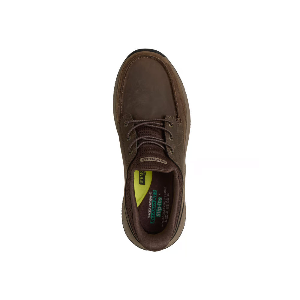 SKECHERS MENS SLIP INS MEROE OLLIE COCOA