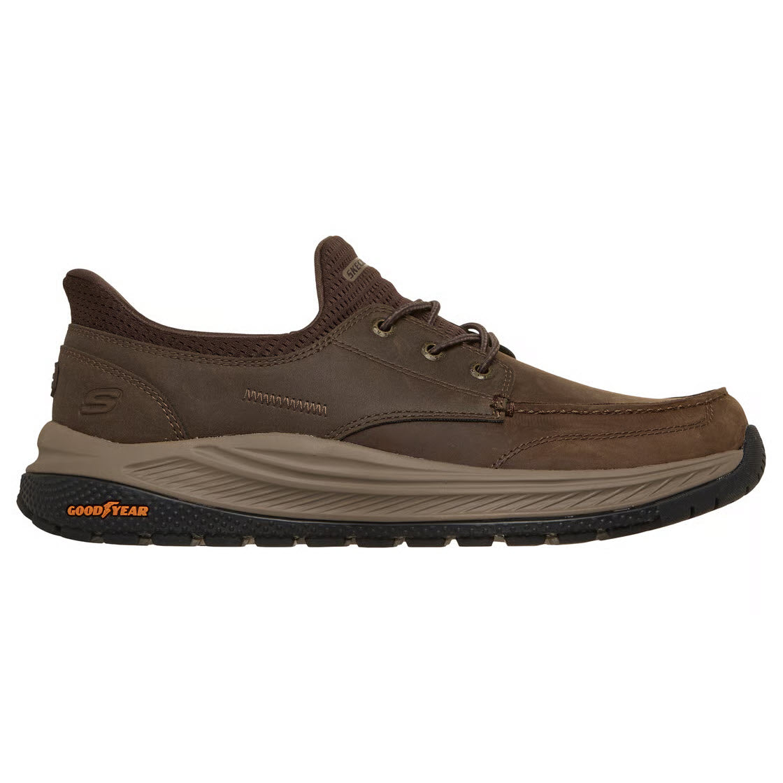 SKECHERS MENS SLIP INS MEROE OLLIE COCOA