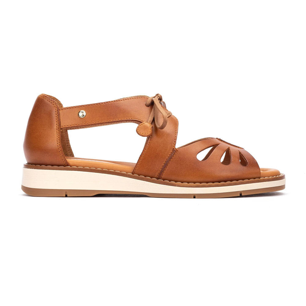 PIKOLINOS ROQUETAS LACE SANDAL BRANDY - WOMENS