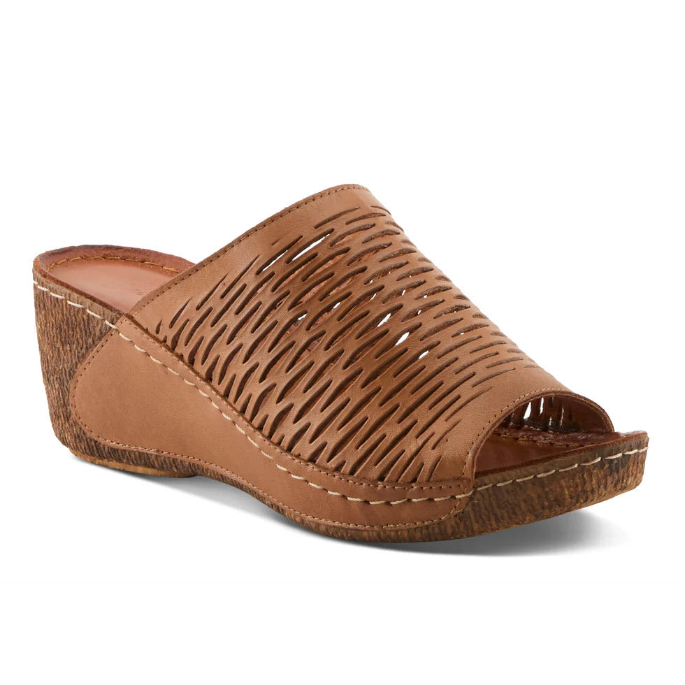 SPRING STEP CUNACENA SLIDE SANDAL BROWN - WOMENS