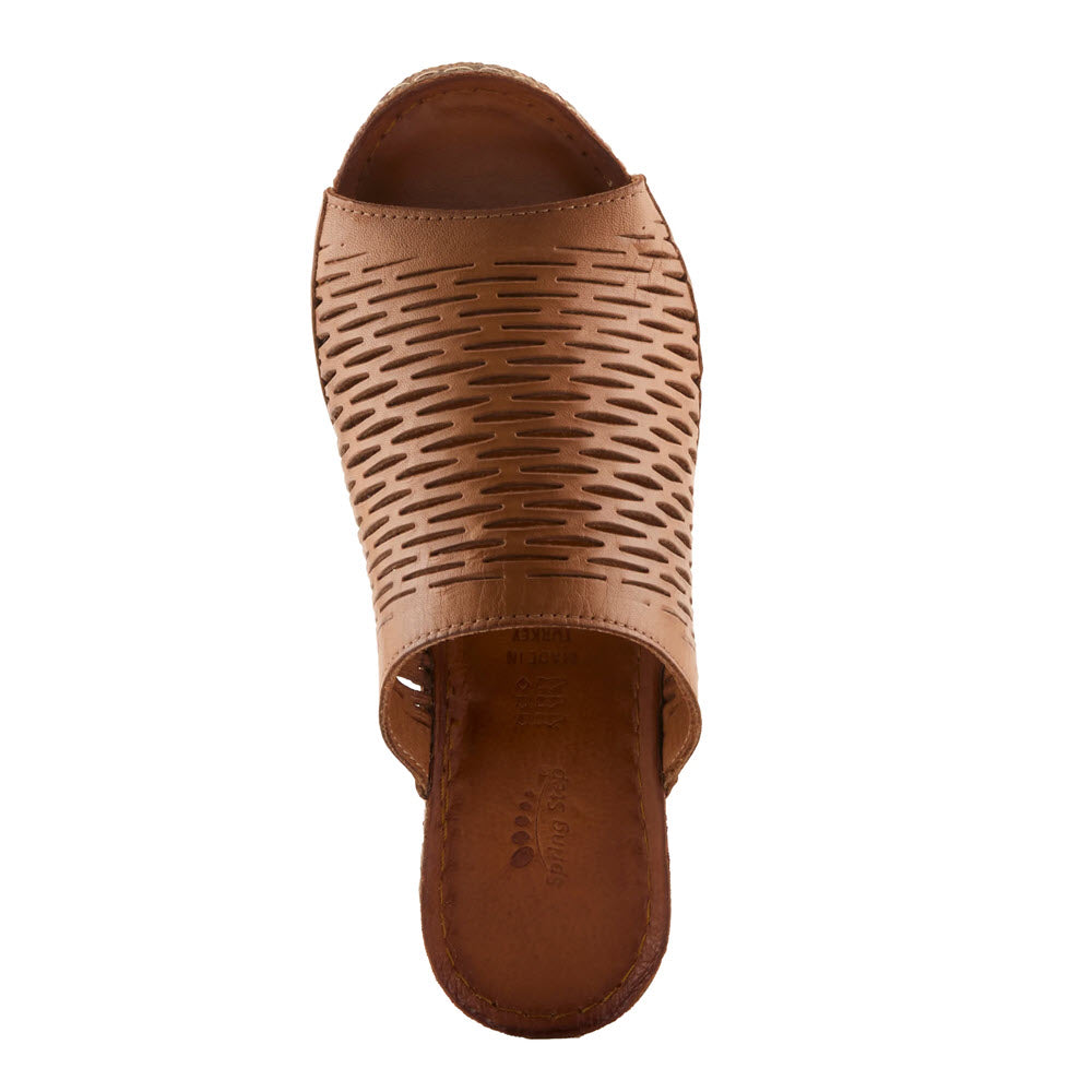 SPRING STEP CUNACENA SLIDE SANDAL BROWN - WOMENS