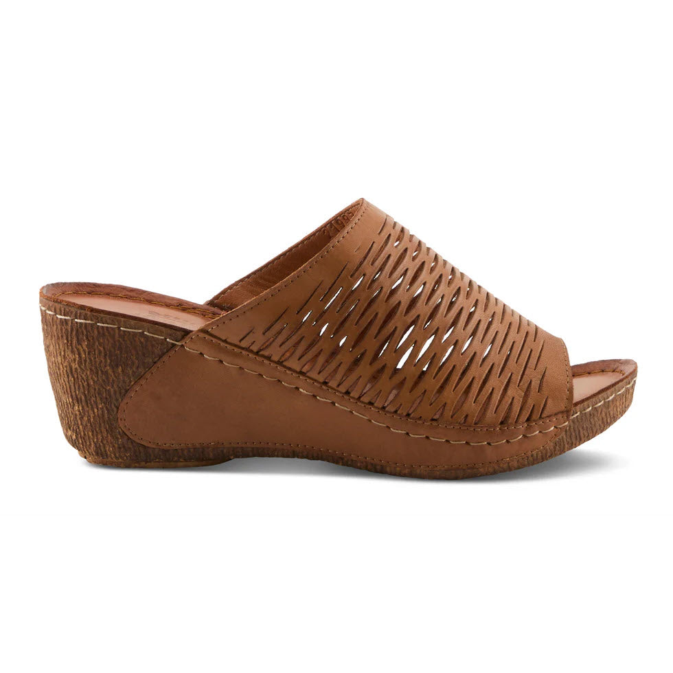 SPRING STEP CUNACENA SLIDE SANDAL BROWN - WOMENS