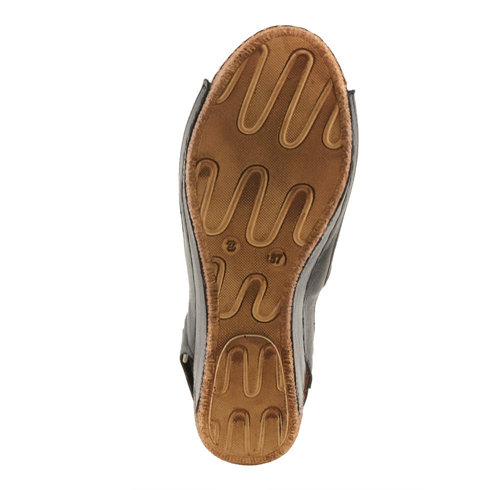 SPRING STEP DENAIR SLINGBACK SANDAL BLACK - WOMENS