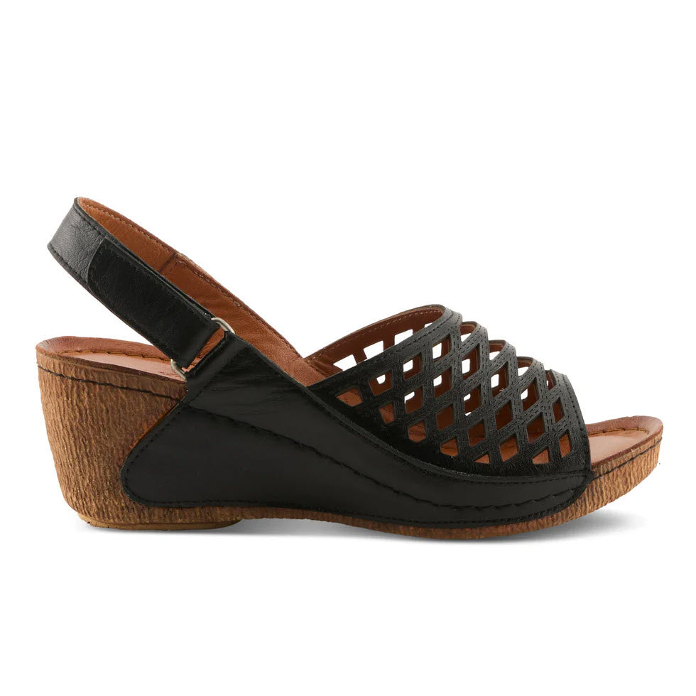SPRING STEP DENAIR SLINGBACK SANDAL BLACK - WOMENS