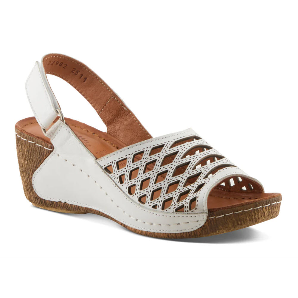 SPRING STEP DENAIR SLINGBACK SANDAL WHITE - WOMENS