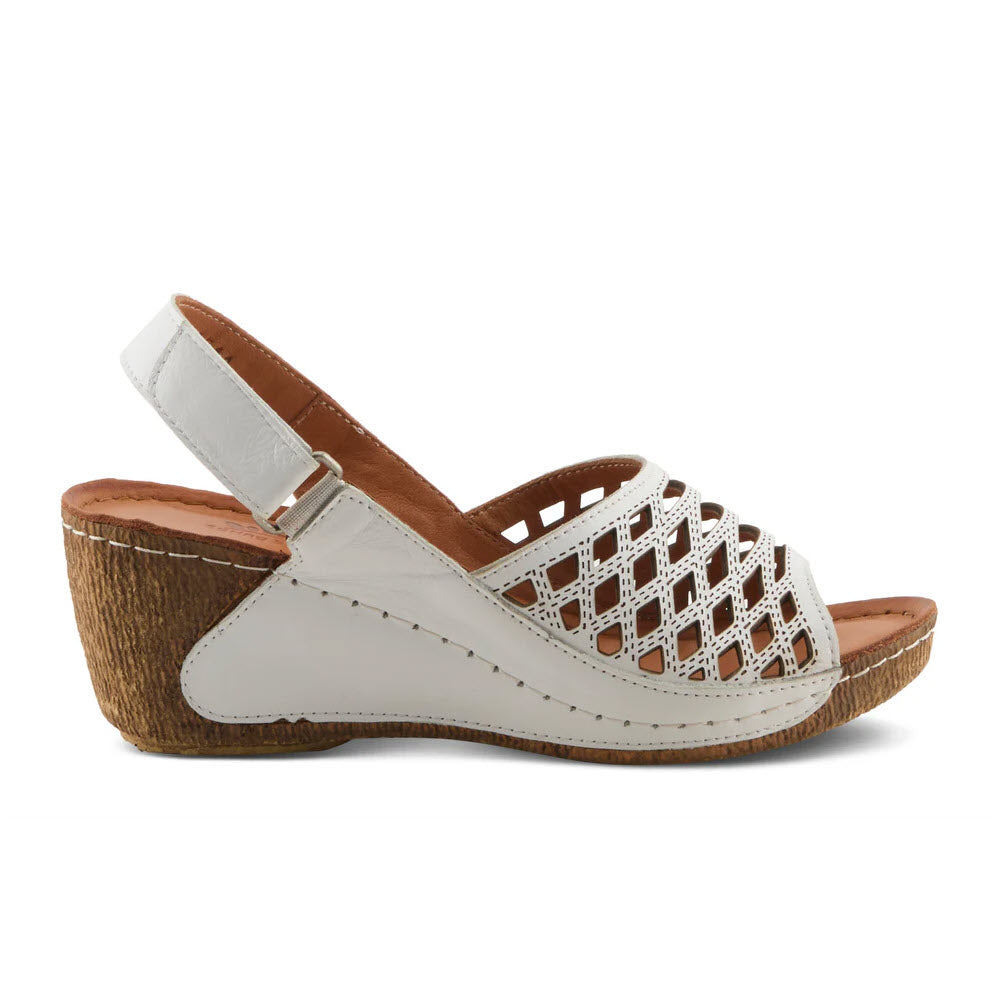 SPRING STEP DENAIR SLINGBACK SANDAL WHITE - WOMENS
