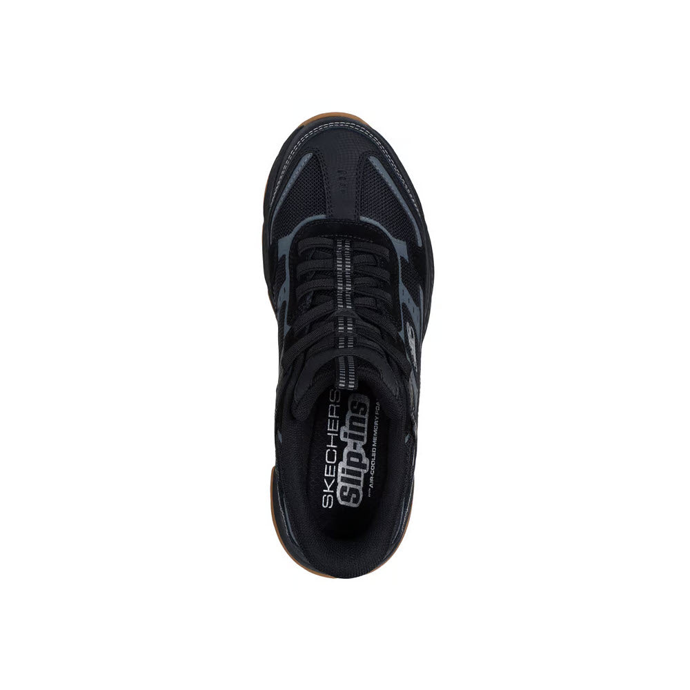 SKECHERS SLIP INS VIGOR AT BLACK - MENS