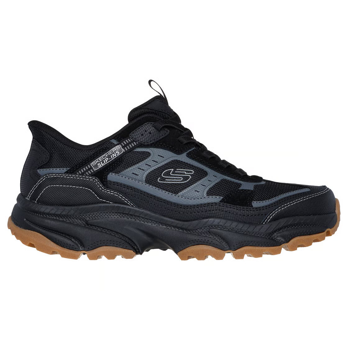 SKECHERS SLIP INS VIGOR AT BLACK - MENS