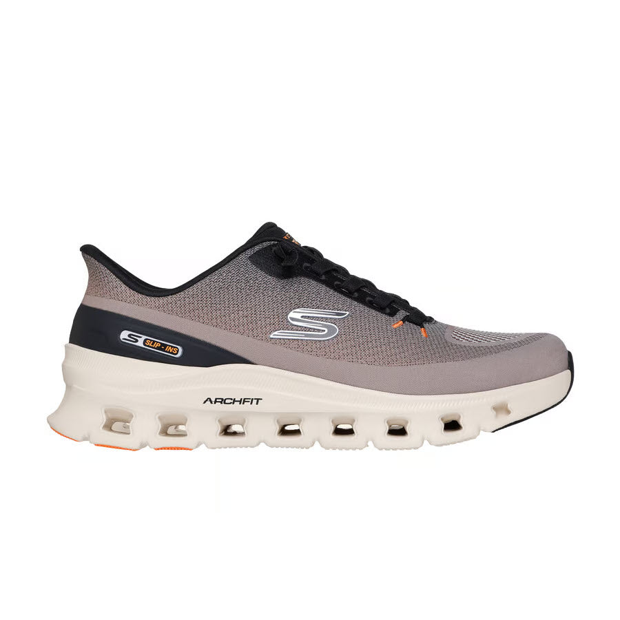SKECHERS SLIP INS ARCH FIT GLIDE STEP PRO TAUPE/BLACK - MENS