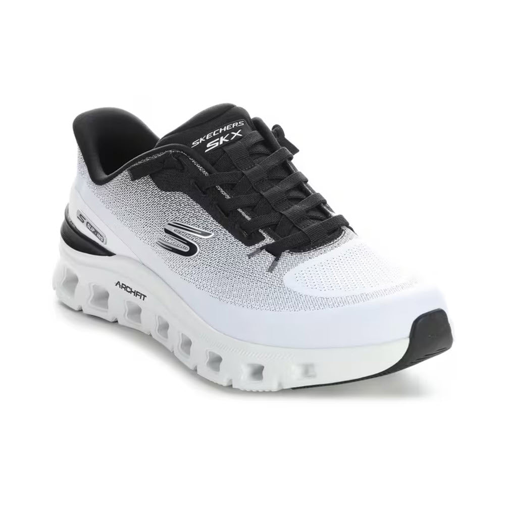 SKECHERS SLIP INS ARCH FIT GLIDE STEP PRO WHITE/BLACK - MENS