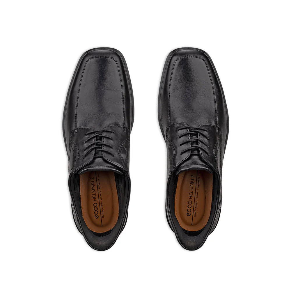 ECCO HELSINKI 2 M EASY SLIP APRON TOE TIE BLACK - MENS