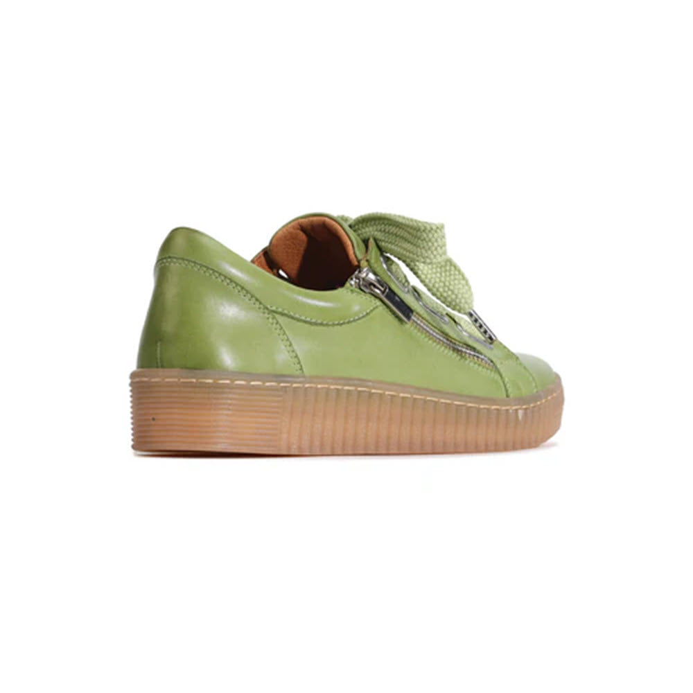 EOS JOVI BIG BOW SIDE ZIP OXFORD APPLE GREEN - WOMENS