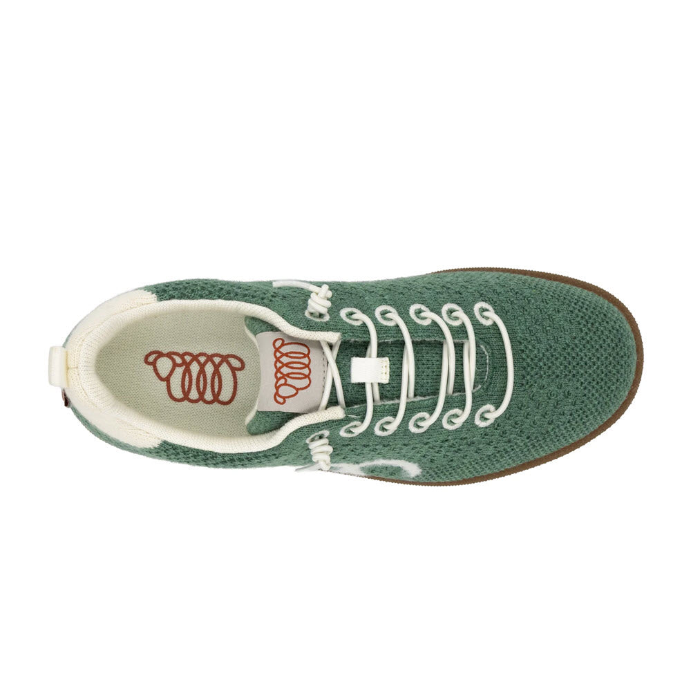 WOOLLOOMOOLOO ENGADINE BUNGEE SNEAKERS SAGE ECRU - WOMENS