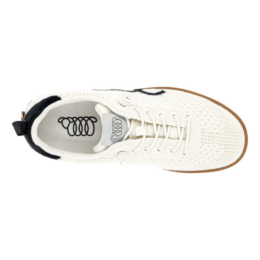 WOOLLOOMOOLOO ENGADINE BUNGEE SNEAKERS ECRU MERINO - WOMENS