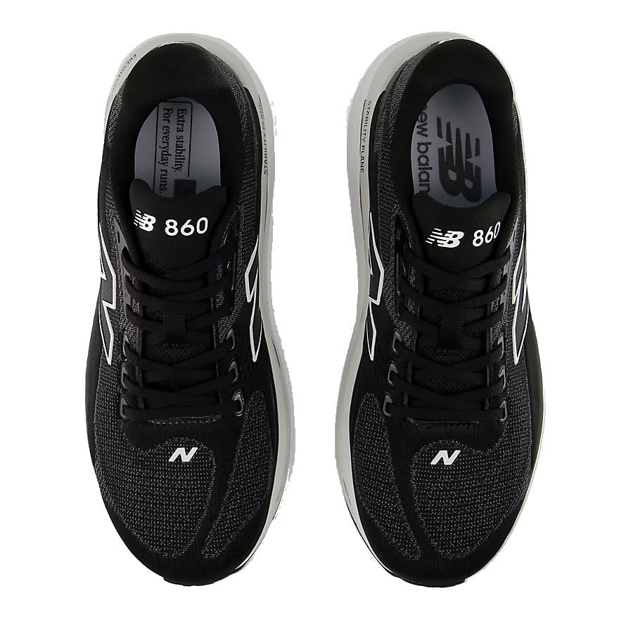 NEW BALANCE 860V15 BLACK/WHITE - MENS