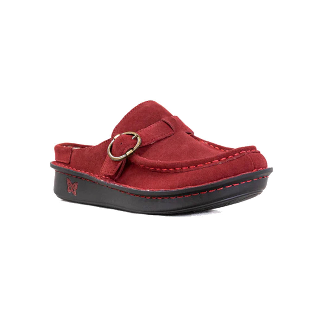 ALEGRIA BRIGID SHERPA LINED CLOG SANGRIA - WOMENS