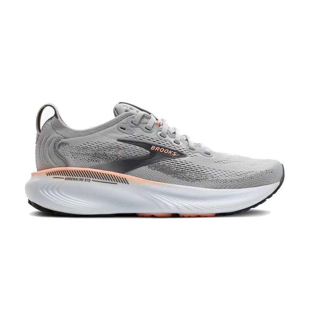 BROOKS ADRENALINE GTS 25 GREY/BLACKENED PEARL/CORAL - WOMENS
