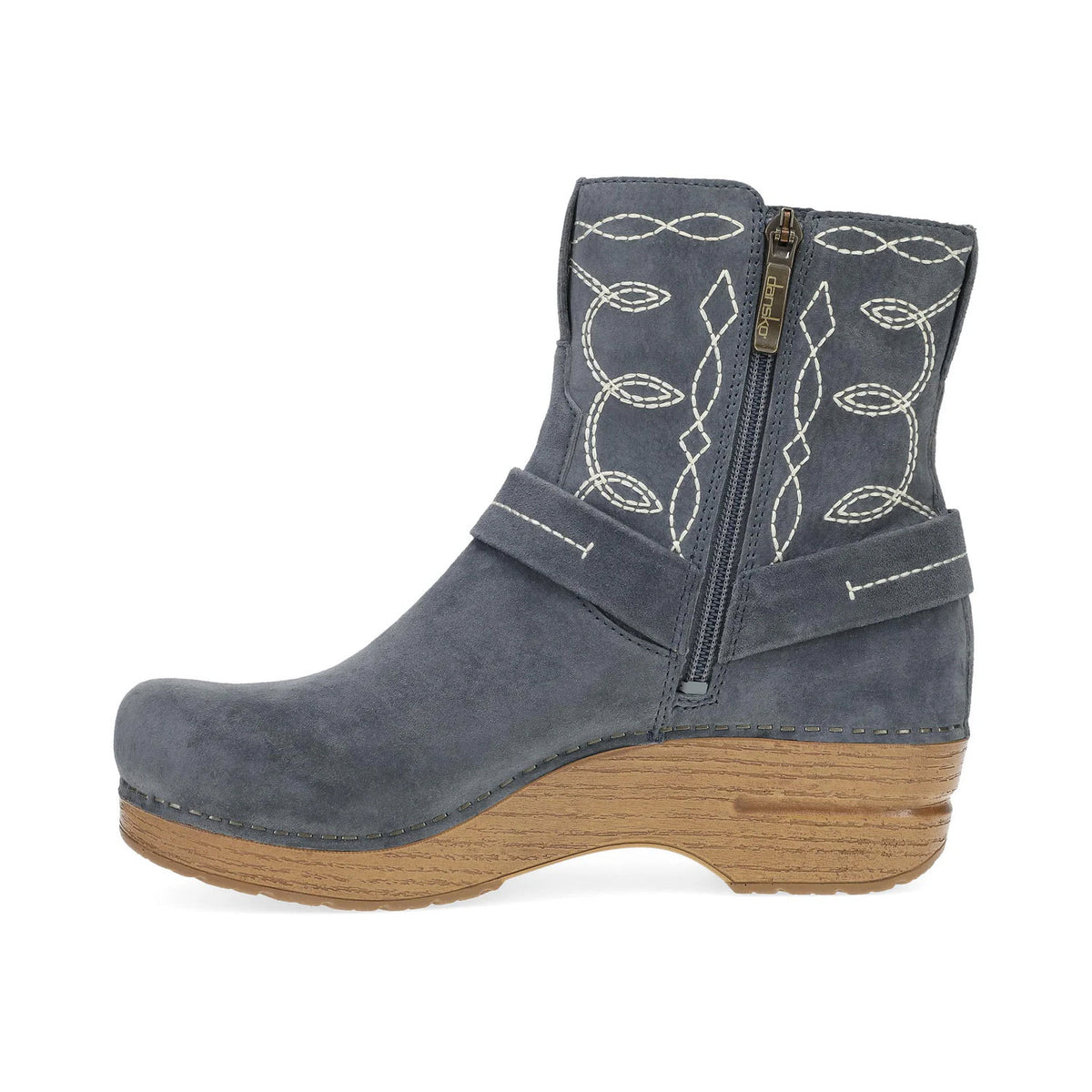 DANSKO SHILOH DUSTY BLUE NUBUCK BOOT - WOMENS