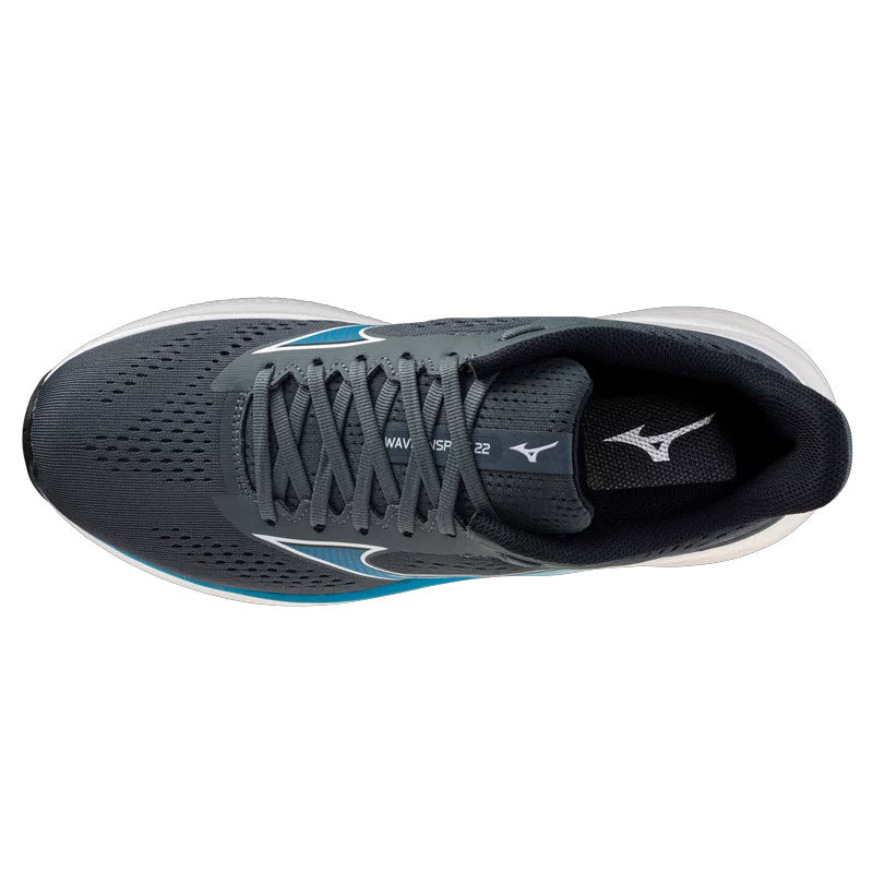 MIZUNO WAVE INSPIRE 22 DARK SLATE/BLUE JEWEL - MENS