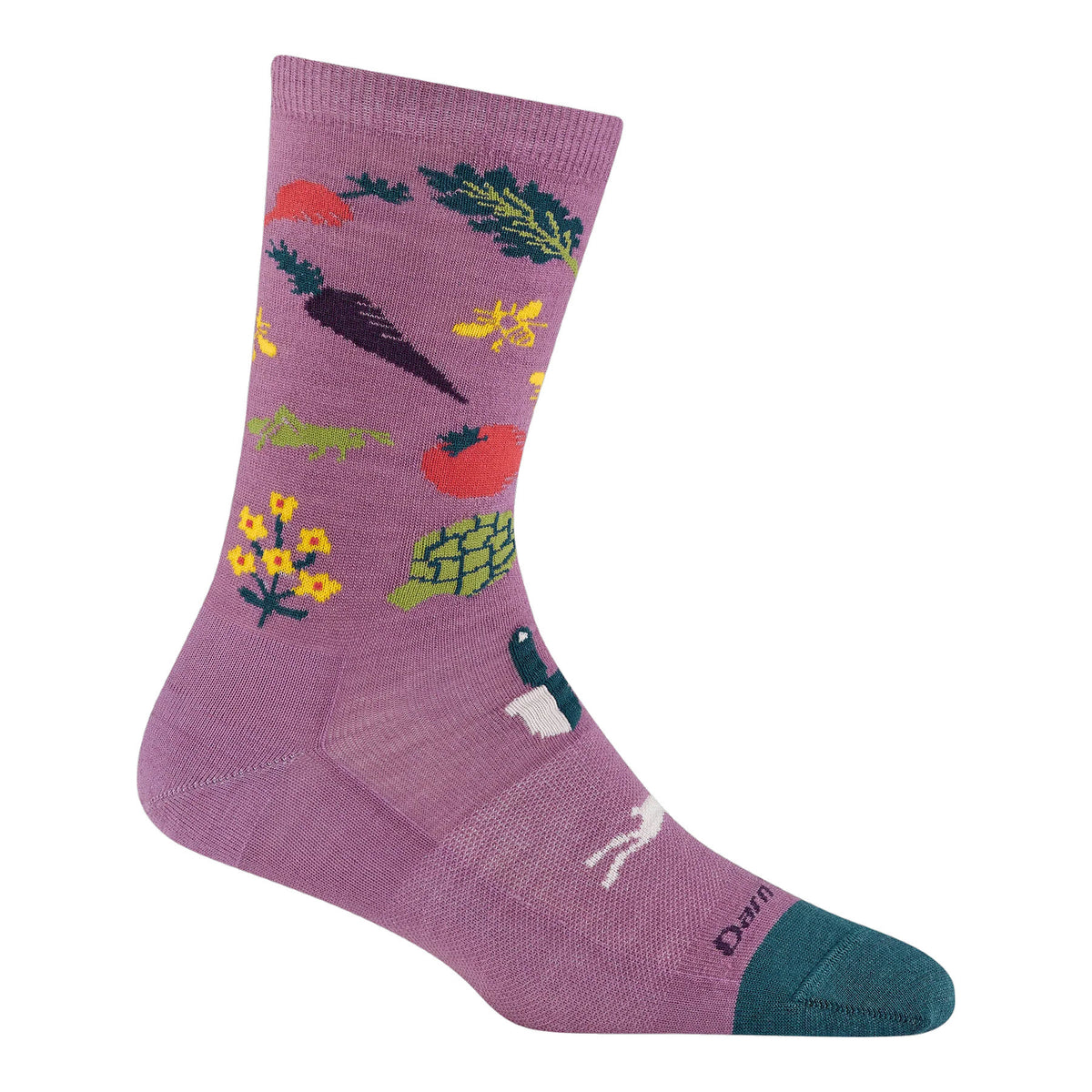 DARN TOUGH FARMERS MARKET CREW SOCKS VIOLET - WOMENS