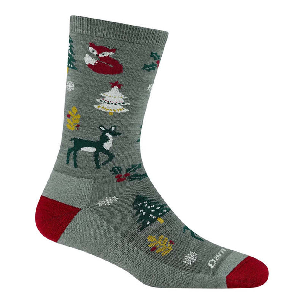 DARN TOUGH YULETIDE WILD CREW SOCKS BALSAM - WOMENS