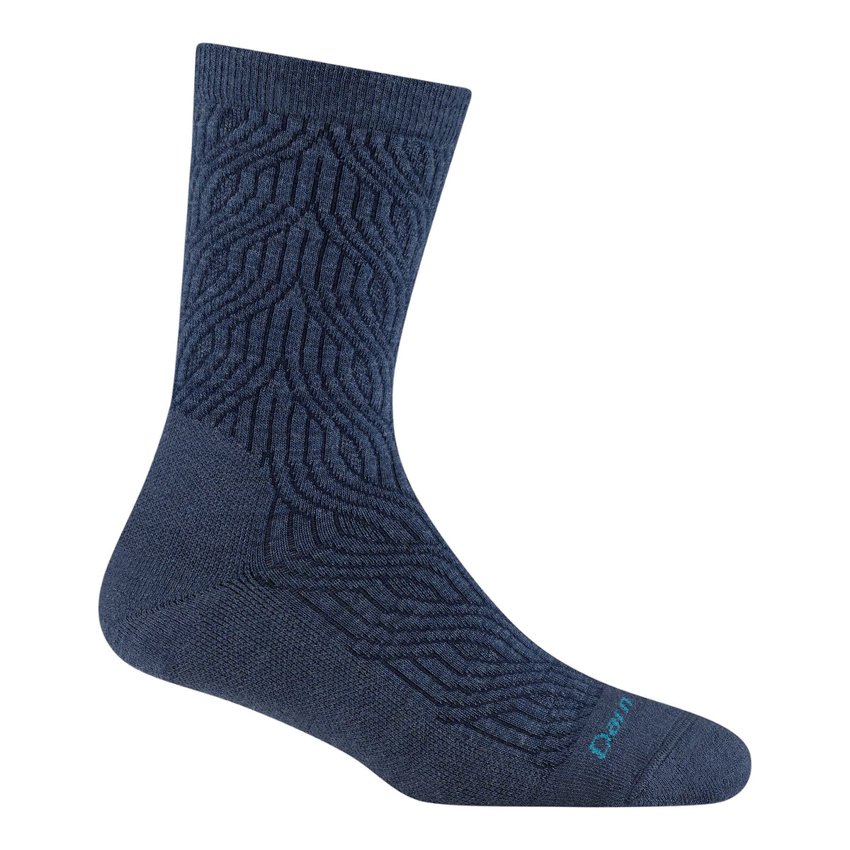 DARN TOUGH CABLE CREW SOCKS DENIM - WOMENS