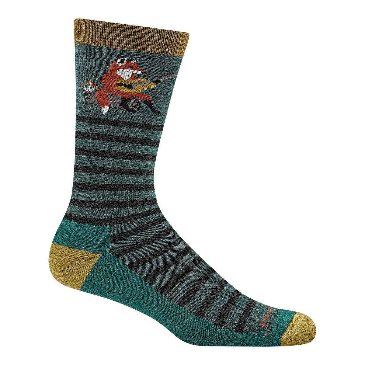 DARN TOUGH WILDLIFE CREW SOCKS FOX TEAL - MENS