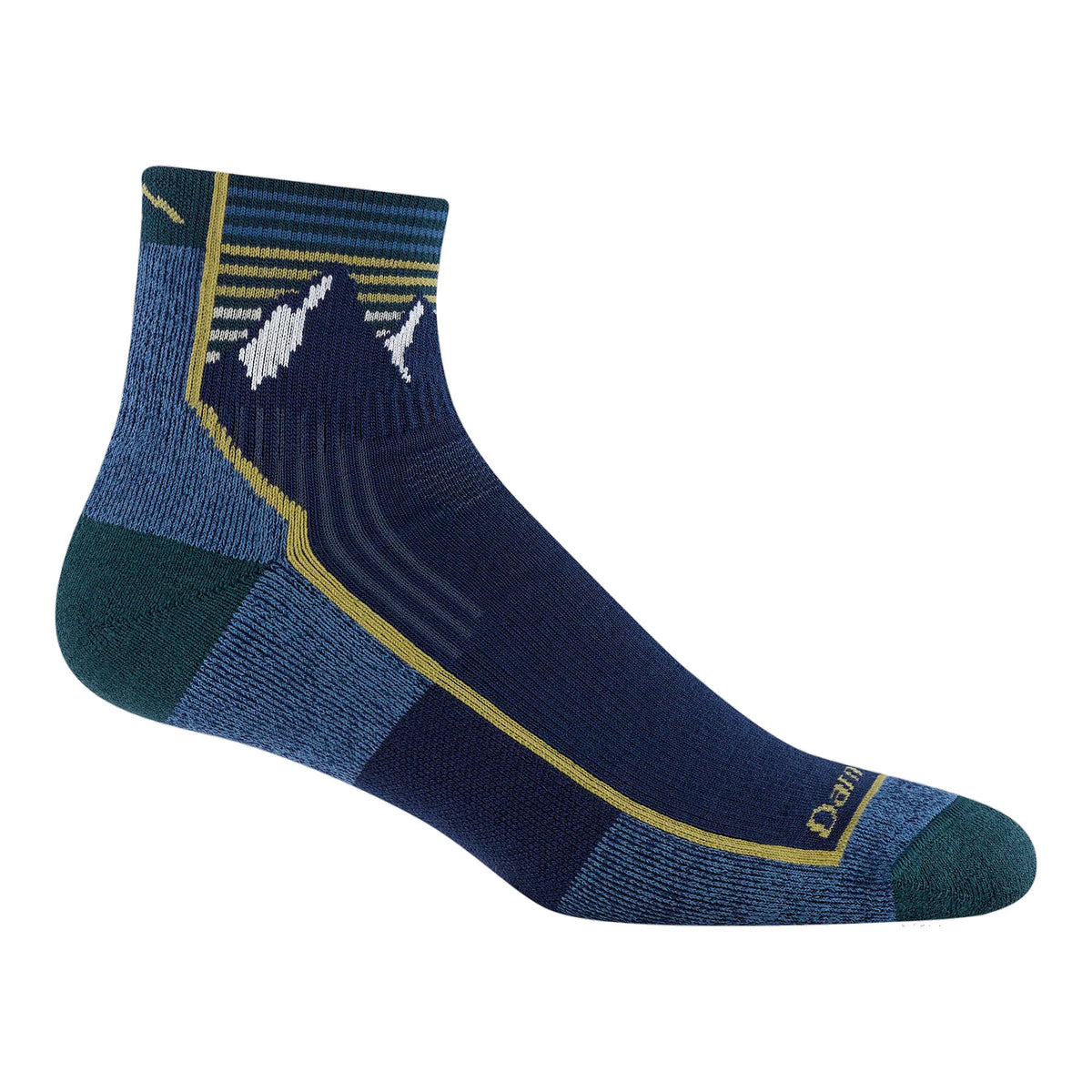DARN TOUGH QUARTER HIKER SOCKS CUSHION MT LAKE - MENS