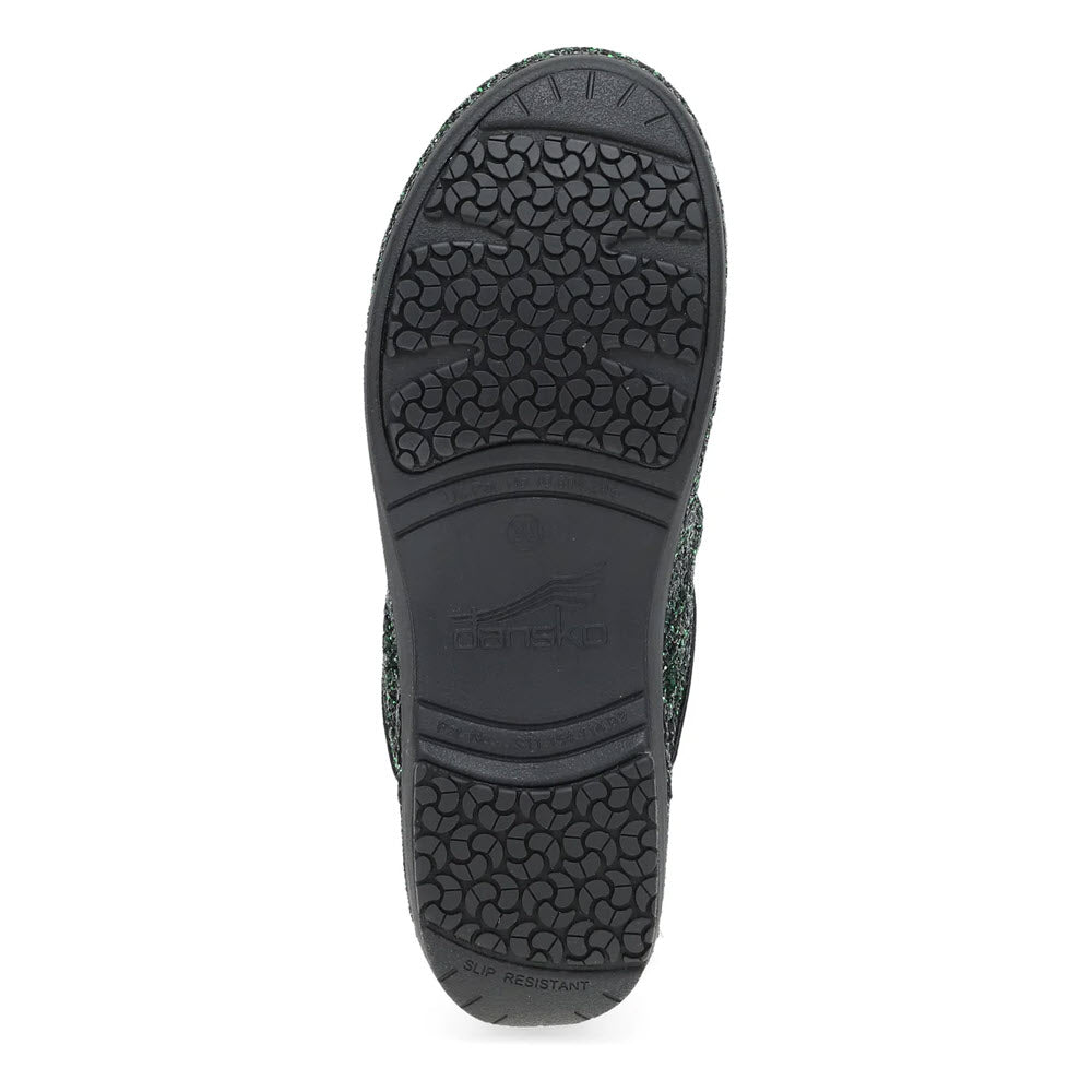 DANSKO XP 2.0 ELIXIR GREEN GLITTER CLOG - WOMENS